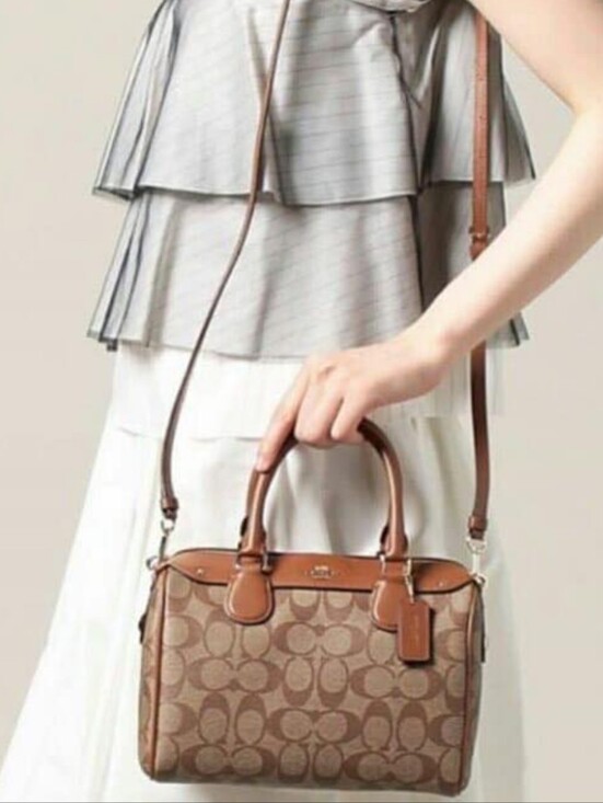 Coach Handbags - Coach Mini Bennett Satchel in Signatature Canvas/Bag-Brown- LIKE NEW